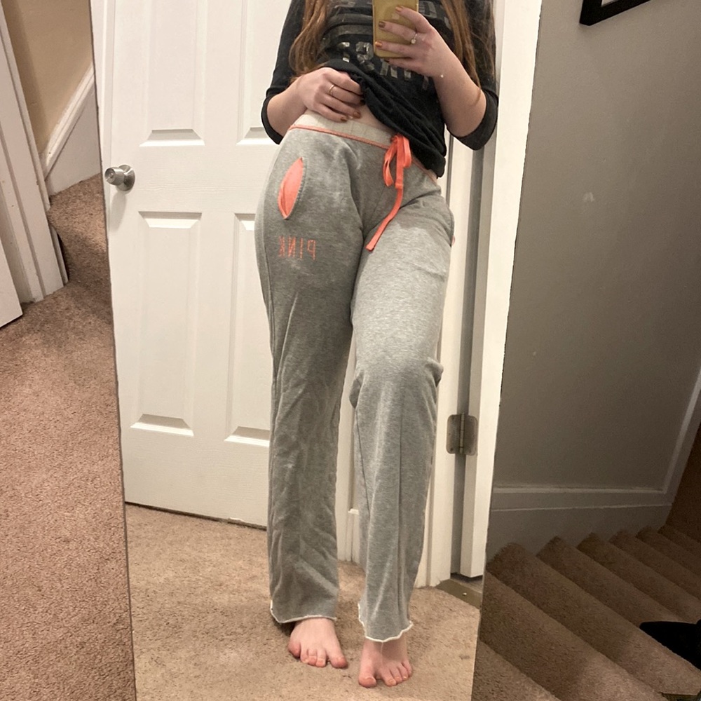 VS PINK grey cozy sweatpants